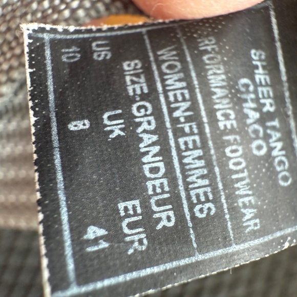 EEUC Chaco Z1 Classic Sandals Sheer Tango Sz 10 EU 41 - Picture 3 of 3